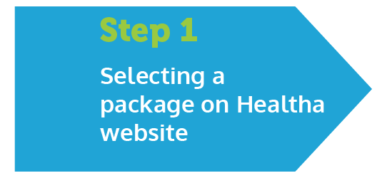 Description of step 1 : Visit the Healtha.Health website and search and study what your needs.